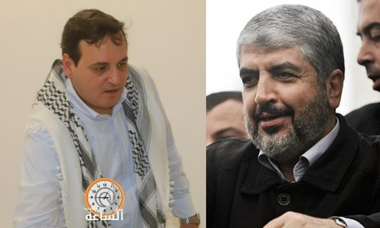 خالد مشعل يستضيف صحفيا أردنيا في