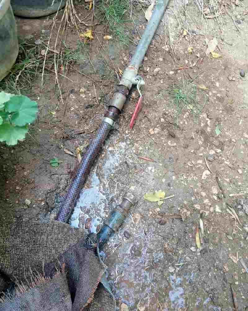 إربد: ضبط اعتداء على خط مياه