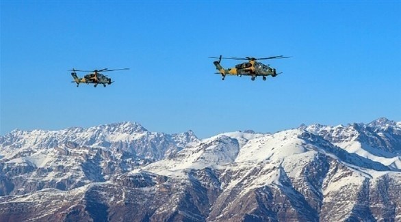 تحطم مروحية عسكرية للجيش التركي شمالي