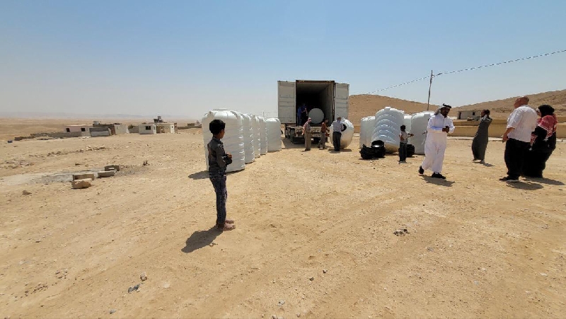 مسار الخير تزود قرية الثغرة بخزانات