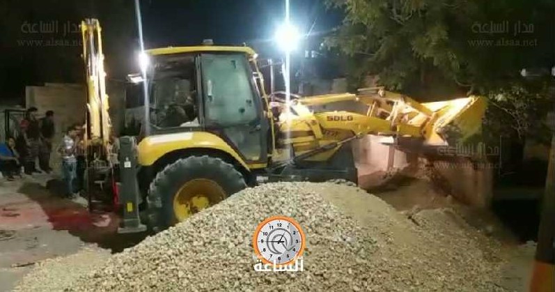 بدء العمل بآليات الإنقاذ الثقيلة بعد