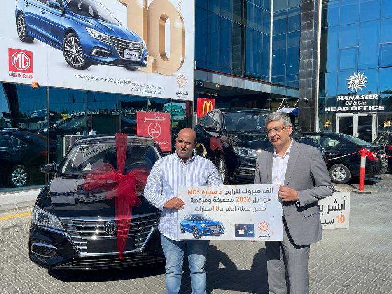 أمجد الحنيطي الرابح بـ سادس سيارة