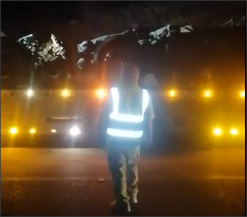 إعادة فتح طريق العقبة الخلفي بعد