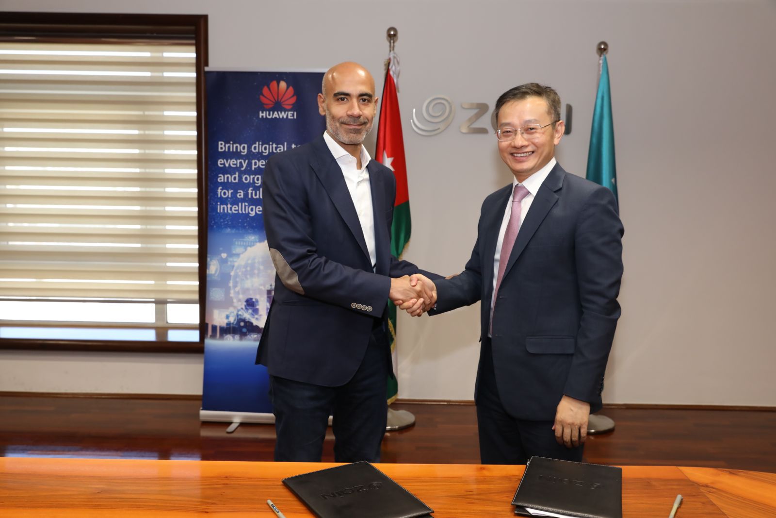 مذكرة تفاهم بين زين الأردن وهواوي