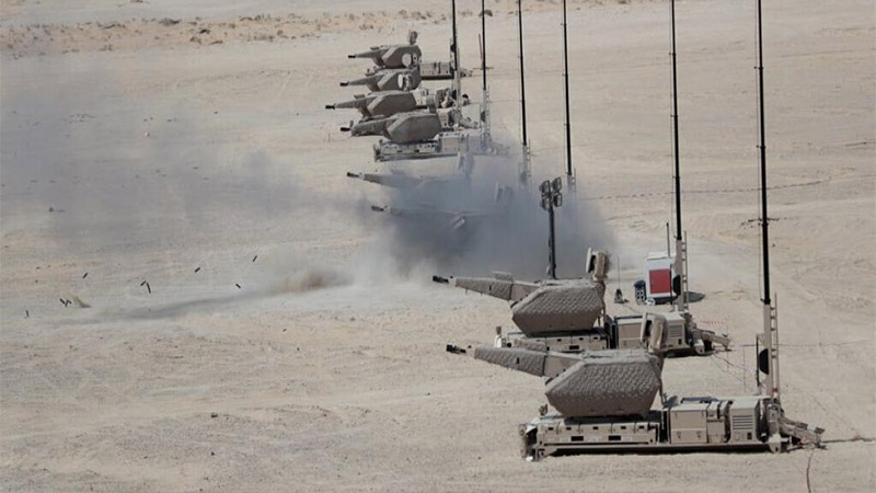 قبيل المونديال.. تمرين عسكري في قطر