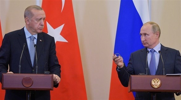 بوتين وأردوغان يناقشان إنشاء مركز تركي