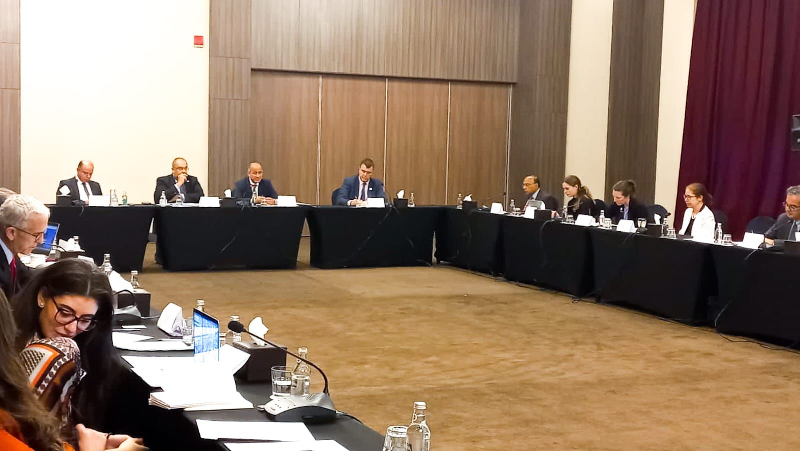 الدكتور محمود محيي الدين خلال مائدة