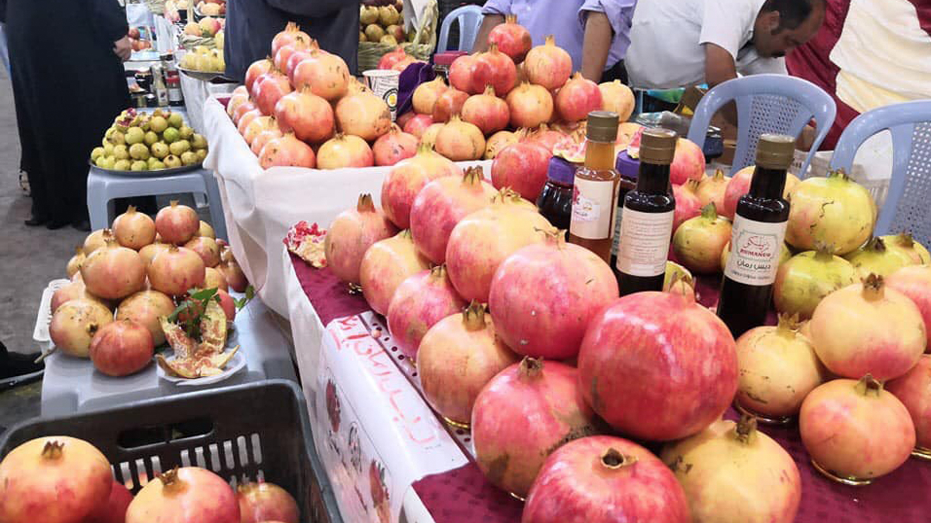 افتتاح فعاليات مهرجان الرمان والمنتجات الريفية