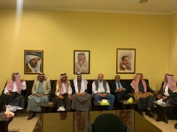 وجهاء قبيلة بني صخر من منزل