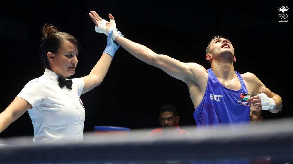 لاعب منتخب الملاكمة محمد أبو جاجة