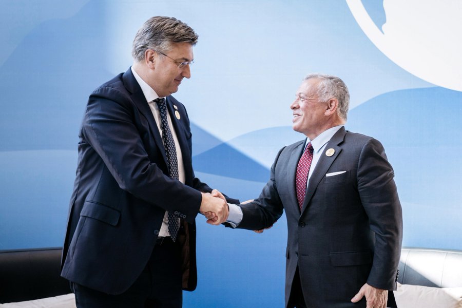 الملك يلتقي رئيس الوزراء الكرواتي