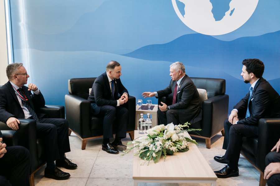 الملك يلتقي الرئيس البولندي