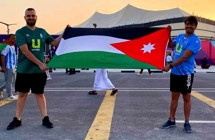 العلم الأردني حاضر بمونديال قطر