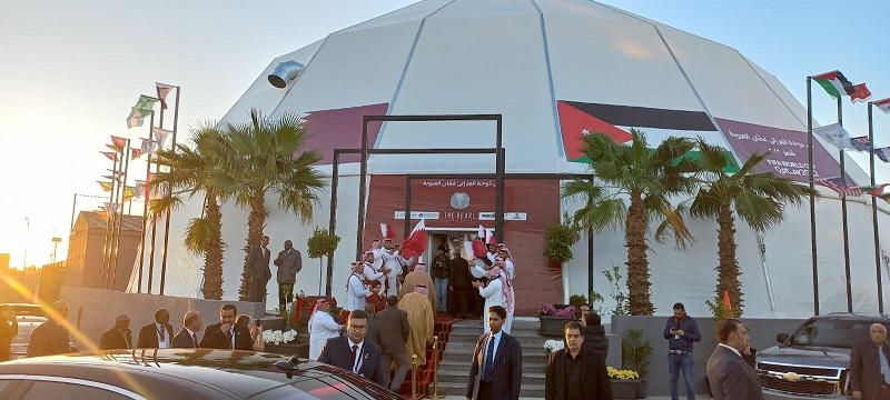 السفارة القطرية تفتتح خيمة كأس العالم