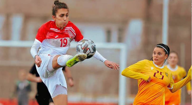 اللاعبة المجالي لنادي الاتحاد السعودي على