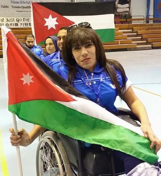 البطلة الاولمبية الأردنية مها البرغوثي في