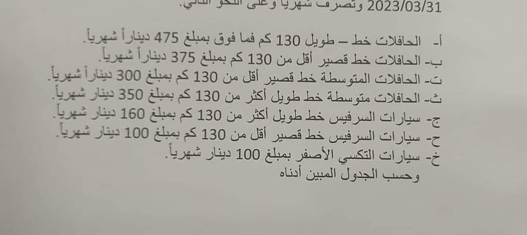 تفاصيل اتفاق فك اضراب الحافلات العمومية