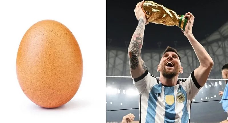 ميسي يفوز على البيضة.. ويصبح ملك