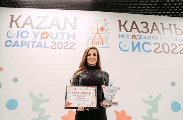 رامه العساف تفوز بجائزة أفضل مشروع