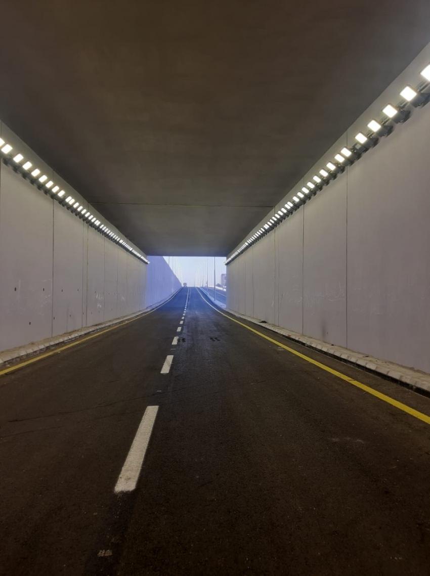 إغلاق نفق الزيتونة على اوتستراد الزرقاء