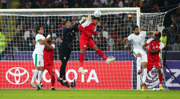 التعادل يحسم مباراة العراق وعمان بافتتاح