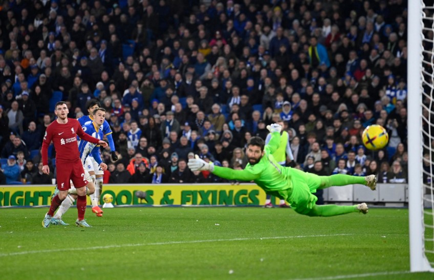 ليفربول يترنح بثلاثية جديدة من برايتون