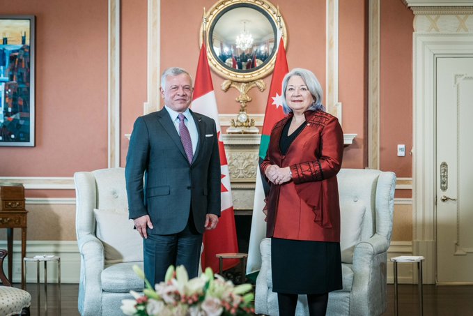 الملك يبحث مع الحاكم العام لكندا