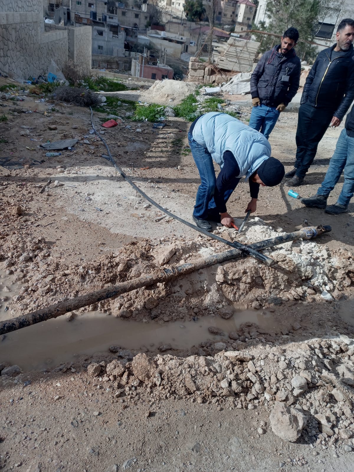 ضبط 20 اعتداء على خطوط مياه