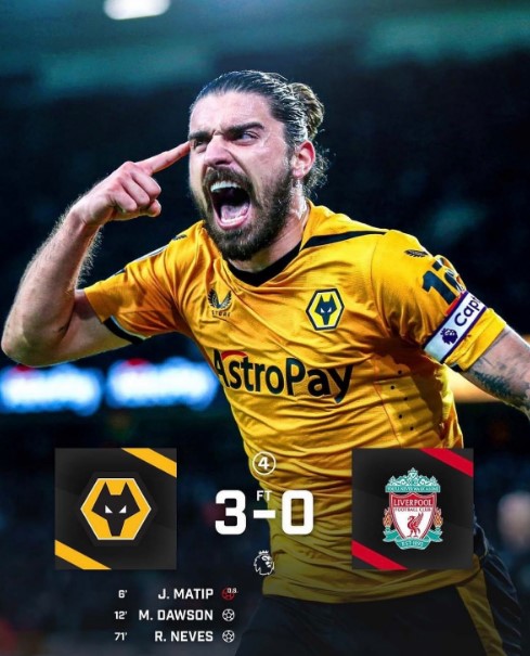 ليفربول يواصل انهياره والذئاب لا ترحم