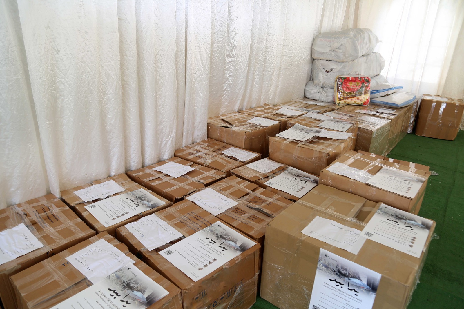 “المهندسين” تفتتح خيمة لحملة إغاثة المتضررين