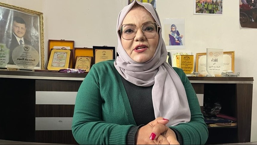 وداد.. أردنية لم يمنعها الشلل من