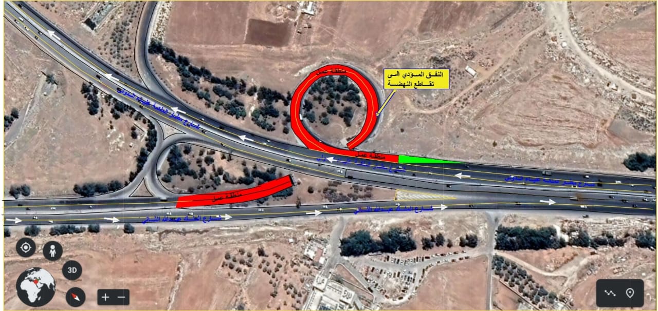الأشغال: استكمال اعمال الخلطات الاسفلتية لنفق
