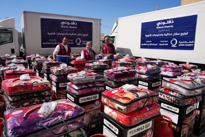 ضمن حملة الشتاء دفئوني مكتب قطر