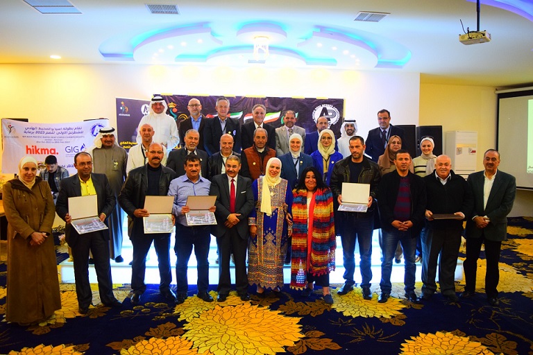 نشامى ونشميات المنتخب الاردني للصم يحتلون