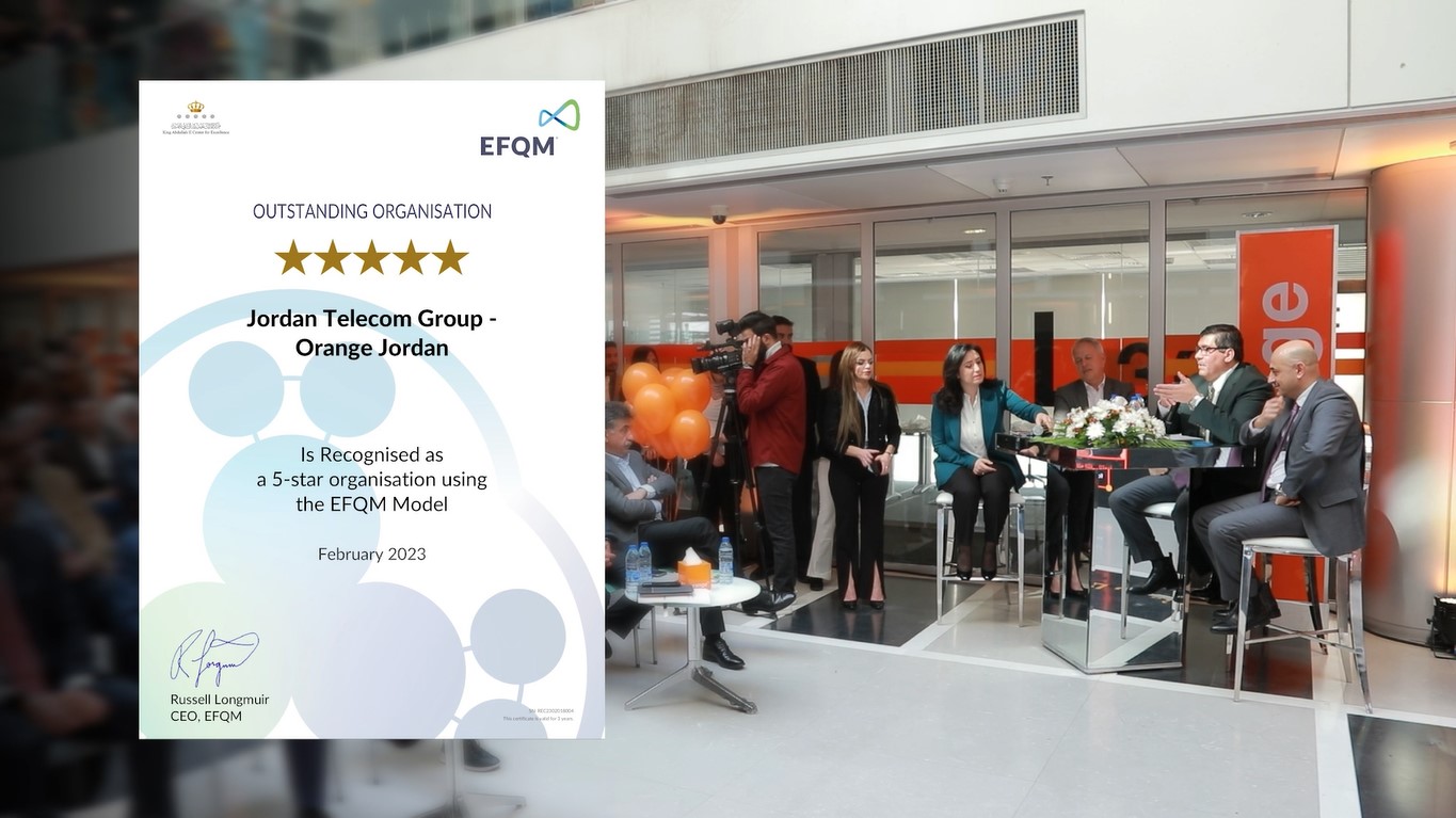 أورنج الأردن أولى شركات الاتصالات في