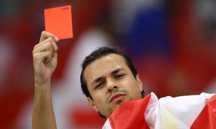 لاعب أردني يحصل على بطاقة حمراء