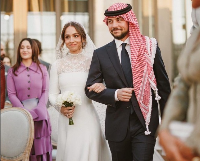 الامير الحسين بن عبدالله الثاني للأميرة