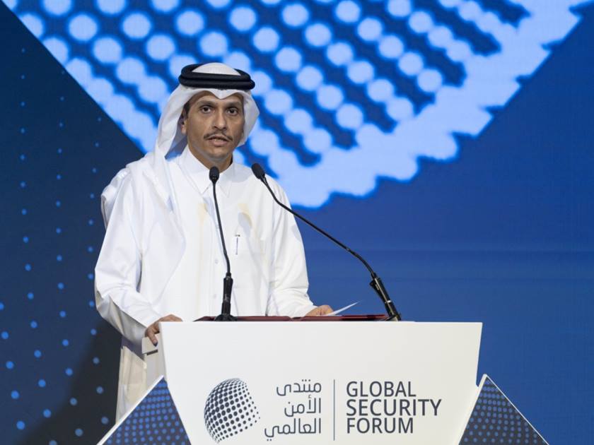 رئيس الوزراء القطري يفتتح منتدى الأمن