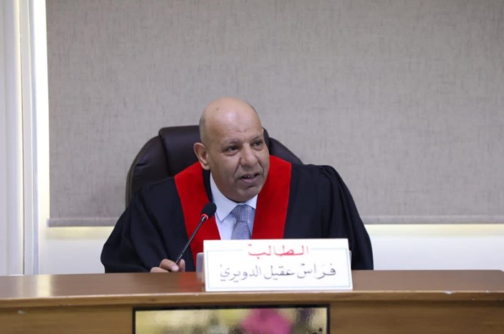 المقدم قاسم العبادي يهنئ الدكتور فراس