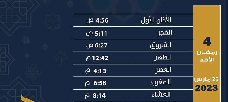 تعرف على موعد اذان المغرب ومواقيت