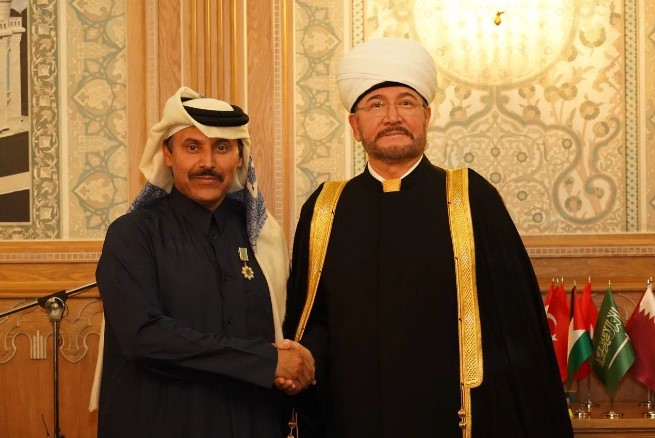 وسام الفخر الروسي للشيخ أحمد بن