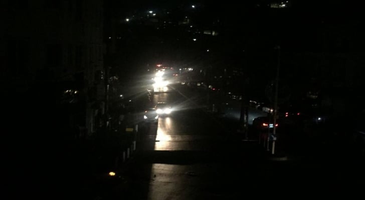 انقطاع التيار الكهربائي بخلدا في عمان