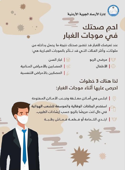 الأرصاد: الجلوس في الاماكن المغلقة وتجنب