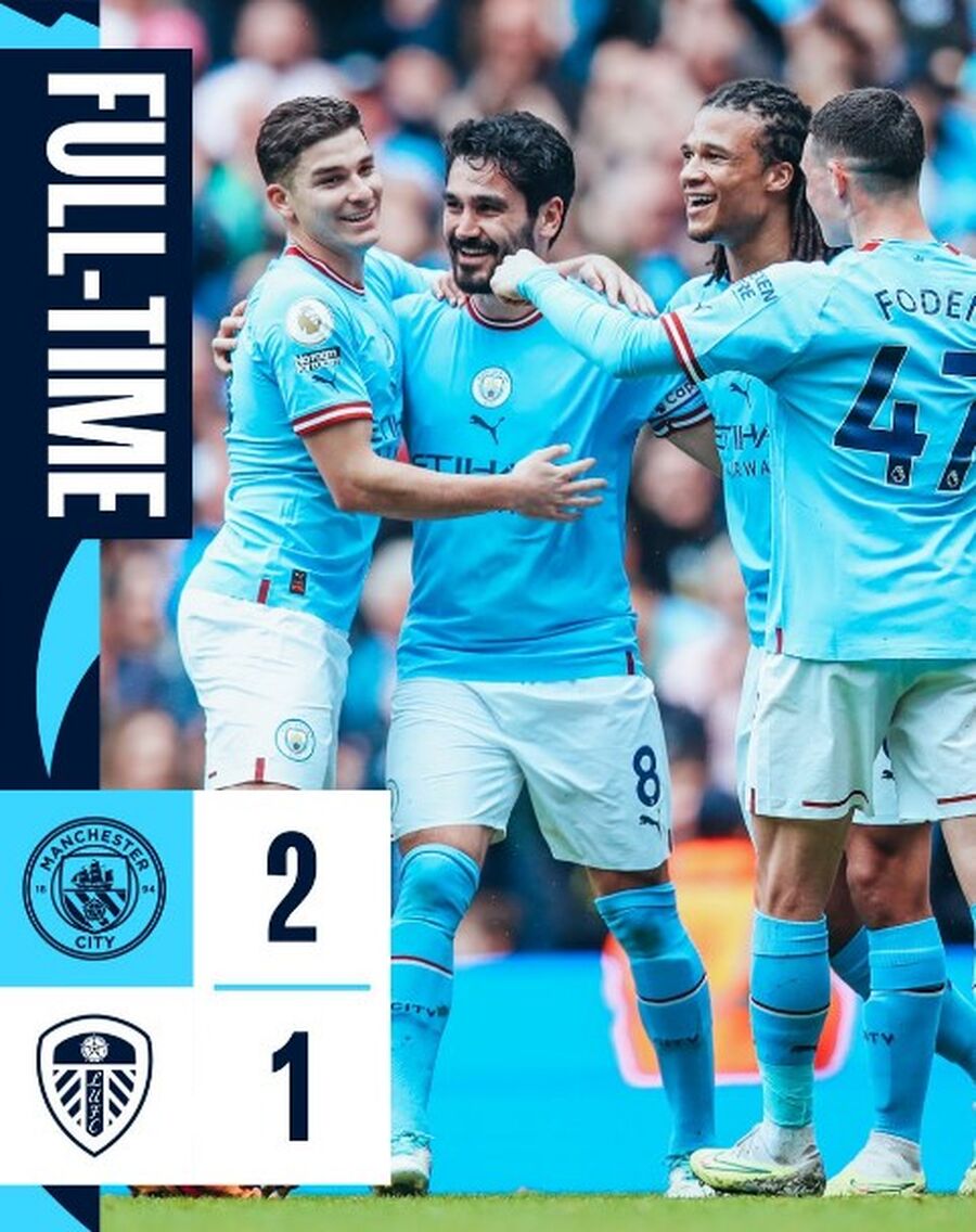 السيتي يواصل مشواره بقوة نحو اللقب