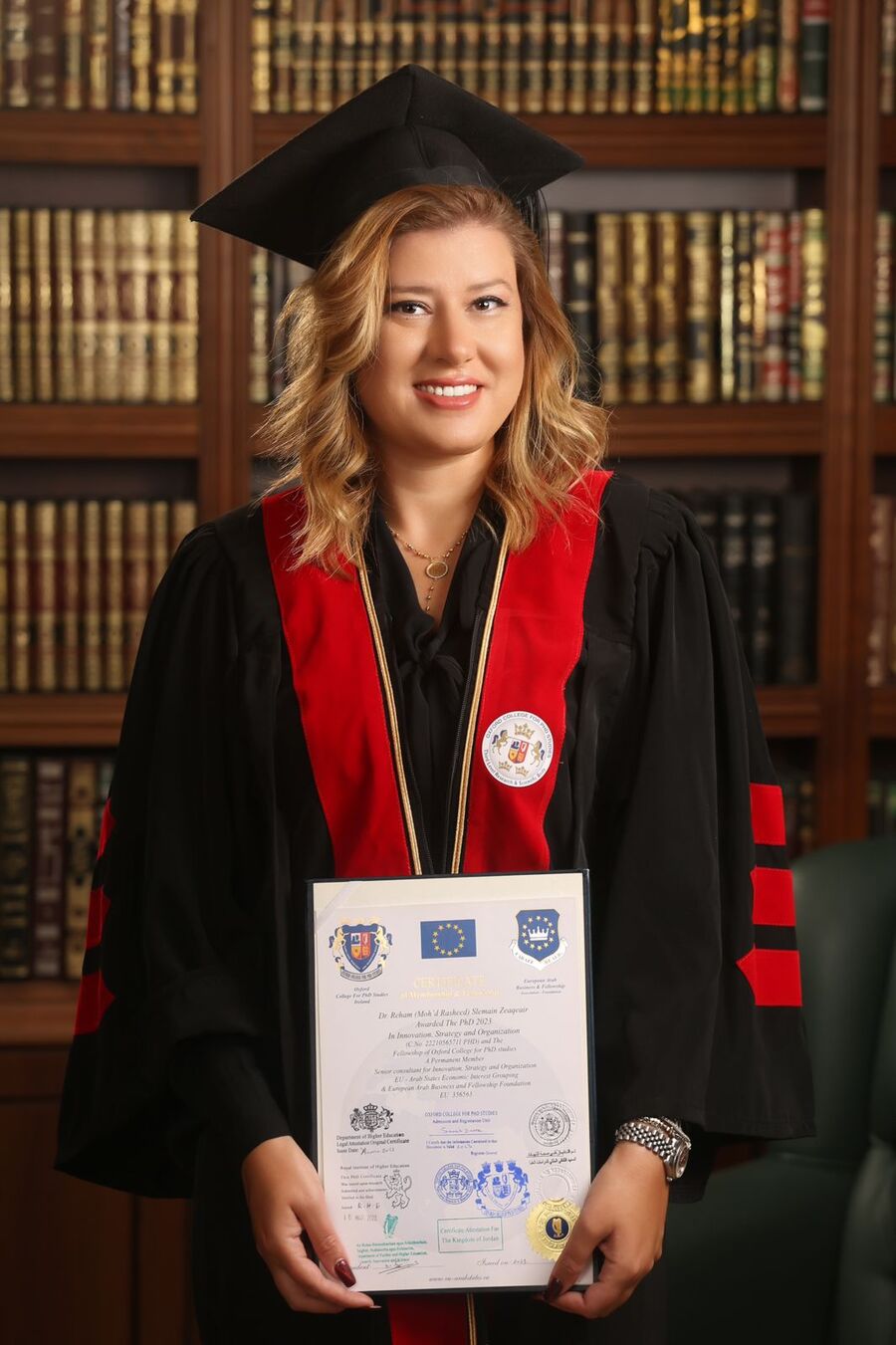 جامعة أكسفورد البريطانية تمنح د. رهام