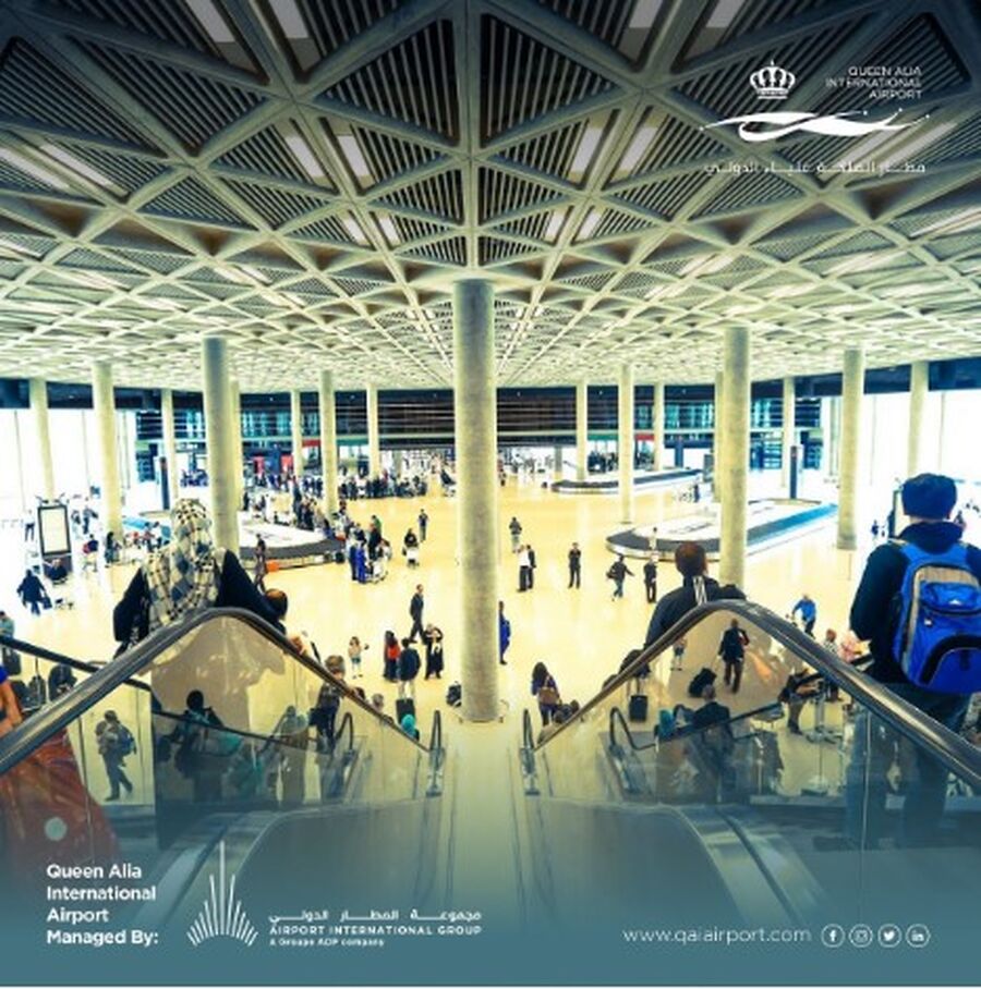 مطار الملكة علياء الدولي يستقبل أكثر
