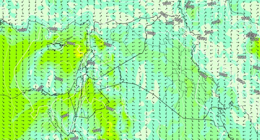 مراقبة تأثر المملكة بمنخفض خماسيني جديد
