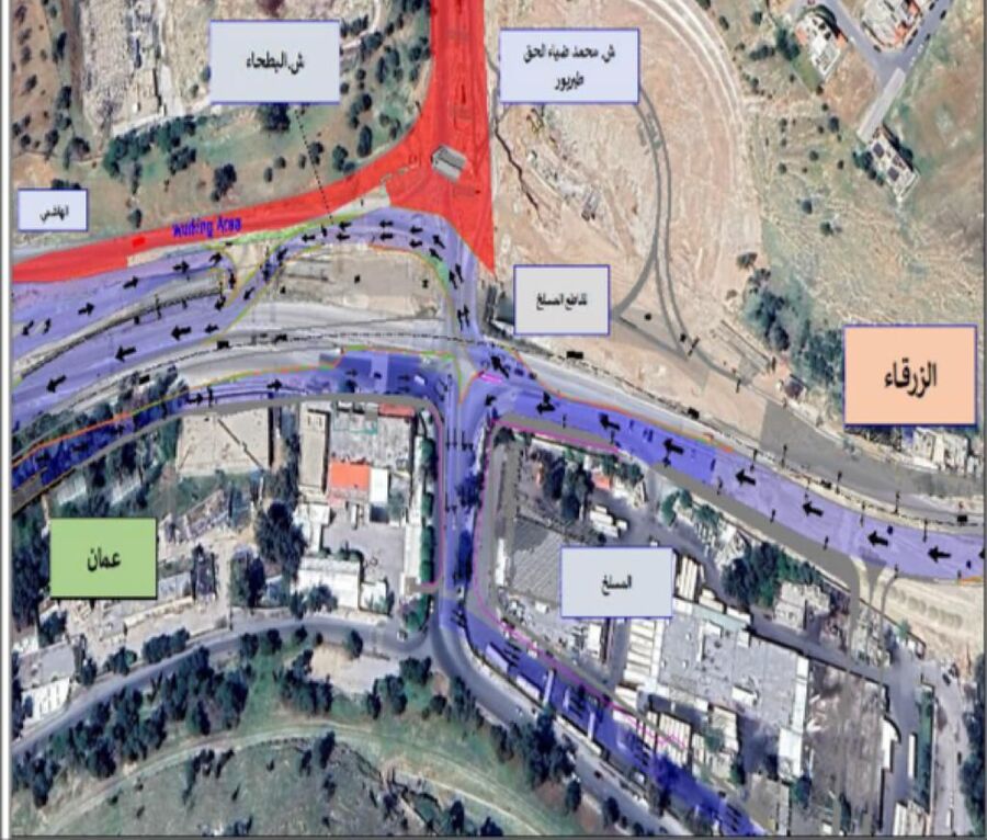 تحويلات مرورية على أوتوستراد عمان –
