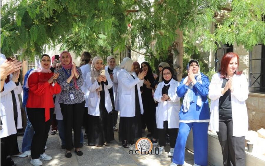 مركز صحي عمان الشامل يحتفل بزفاف