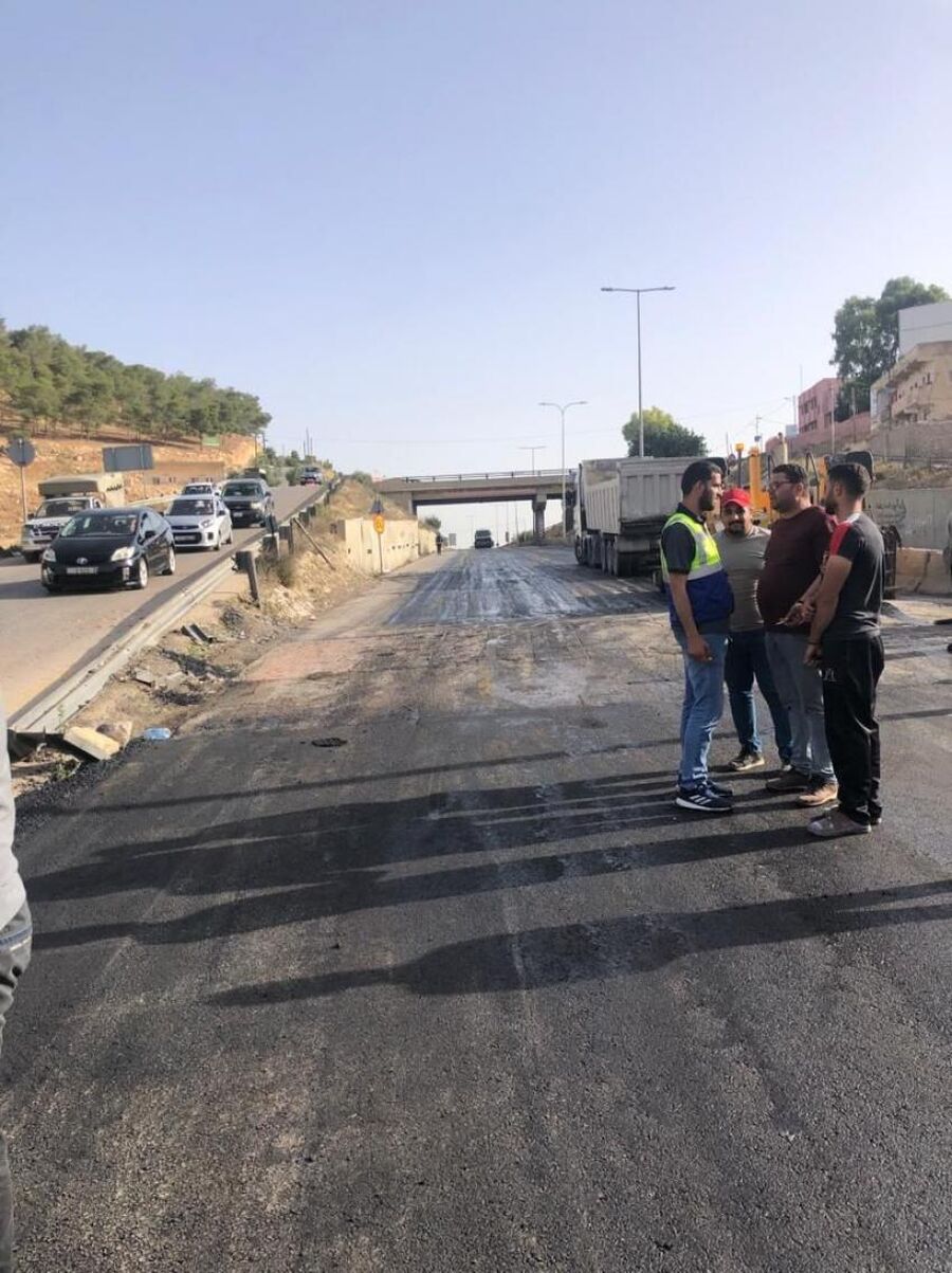 %40 نسبة الانجاز بمشروع معالجة انزلاق